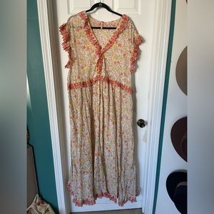 Free People Sheer Kimono Dress / Size XL
